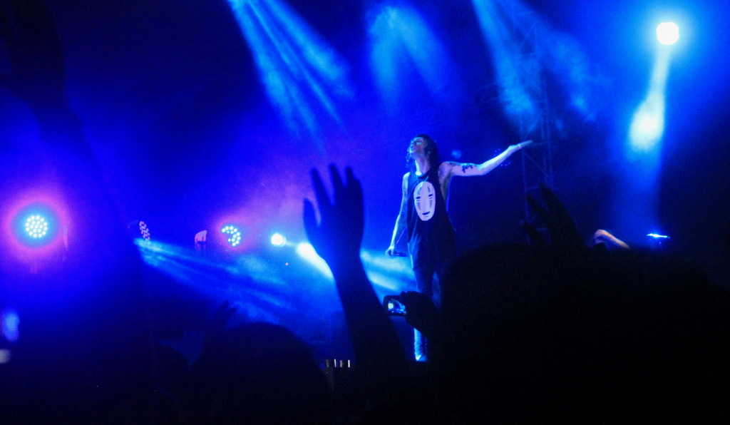 Denis Stoff, Asking Alexandria.(Foto:Fitra Iskandar/MTVN)