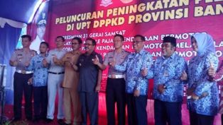 Rano Resmikan 31 Gerai Samsat UPTD Lebak Banten