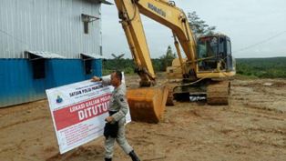 Satpol PP Tutup Galian Pasir Lebak tak Berizin