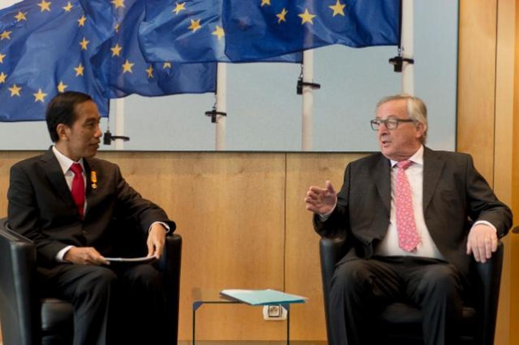 Presiden Joko Widodo melakukan pertemuan dengan Presiden Komisi Eropa  Jean-Claude Juncker (Foto: EU)
