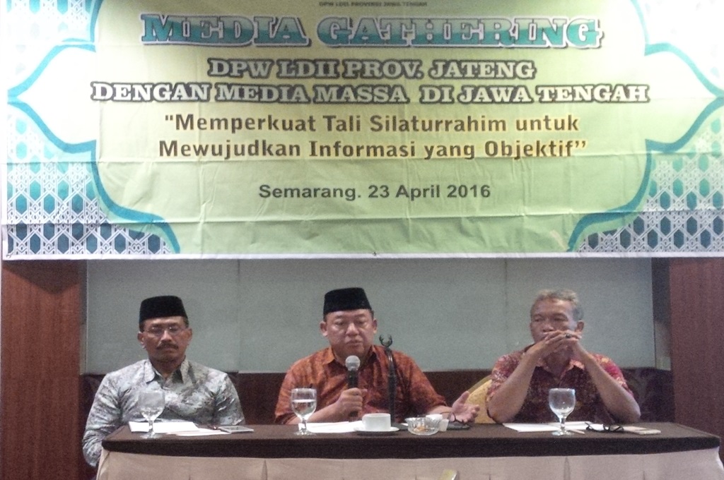 Kegiatan media gathering DPW LDII Jateng di Semarang. Foto : Metrotvnews.com/ Dhana Kencana
