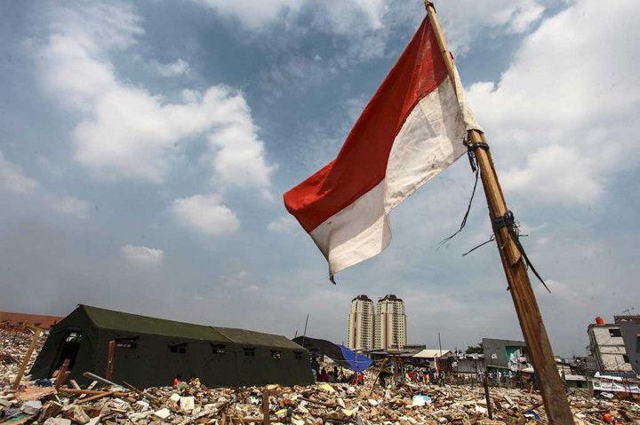 Sebagian Warga Kampung Aquarium Masih Bertahan