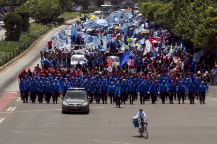 Pengalihan Arus Lalin Saat Peringatan <i>May Day</i>