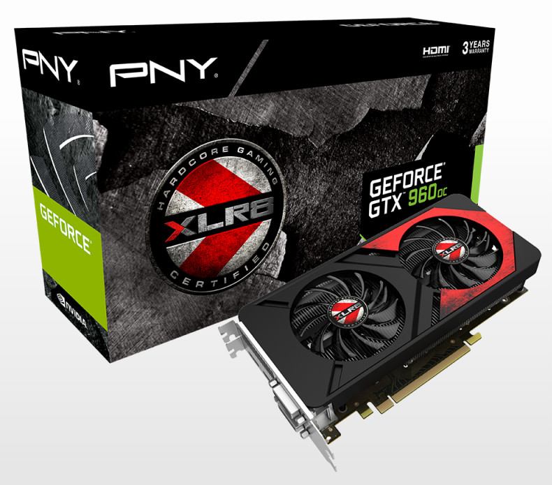 PNY GeForce GTX 960 XLR8 OC Gaming