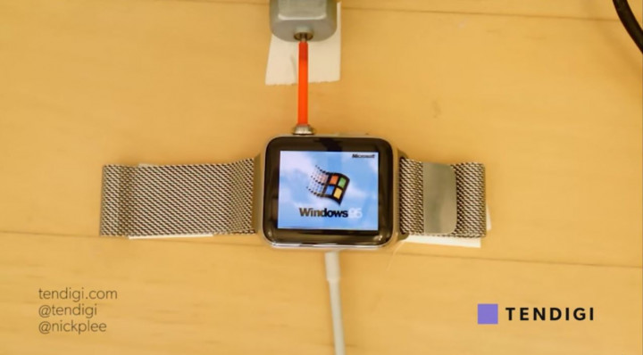 Developer Ini Pasang Windows 95 ke Apple Watch