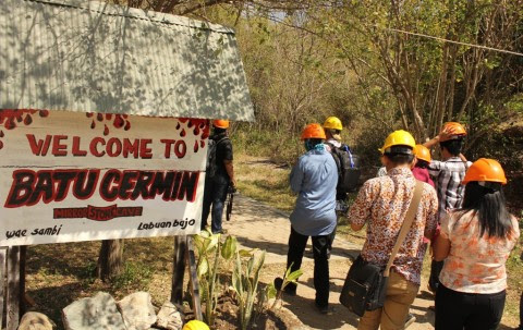Mirror Stone Cave in Flores