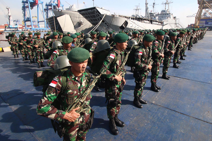 Upacara Pelepasan Pasukan Satgas Pamtas RI-Papua Nugini