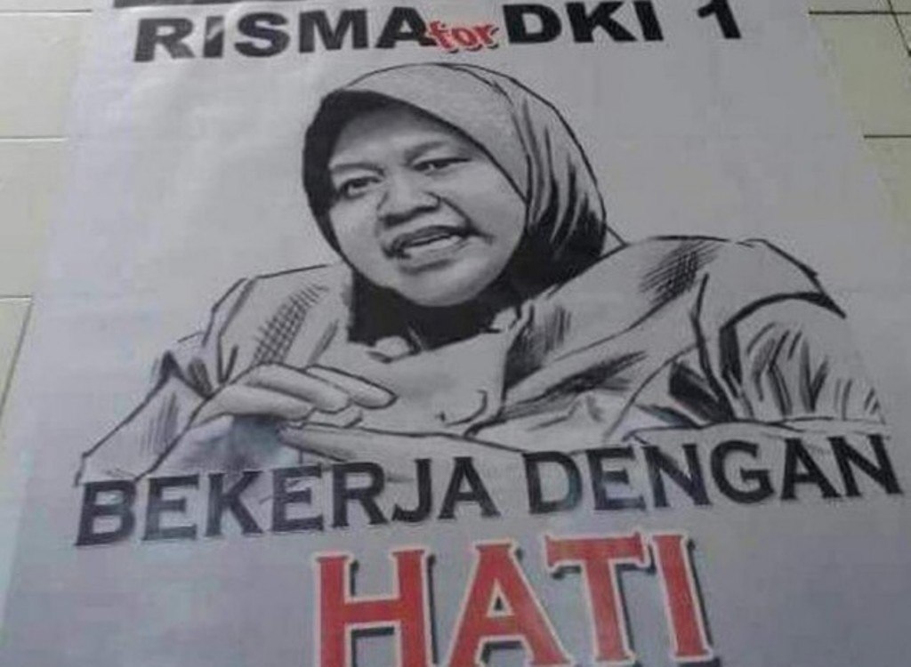 Poster Tri Rismaharini untuk pemilihan gubernur DKI Jakarta beredar (Foto: dok/istimewa)