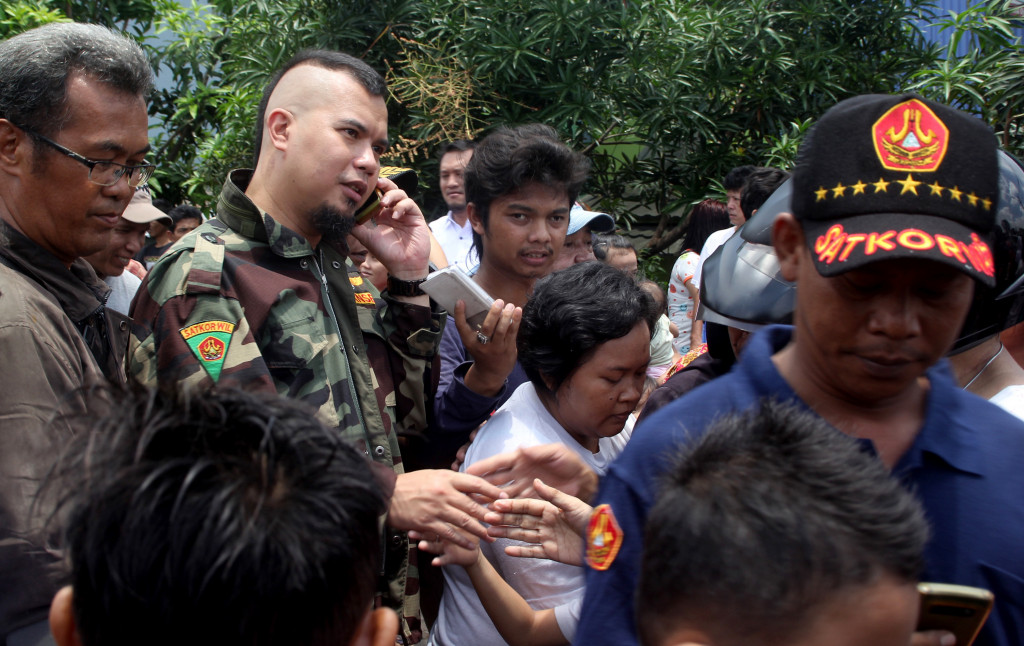 Bakal calon Gubernur DKI Jakarta Ahmad Dhani. ANT/Yossy Widya.