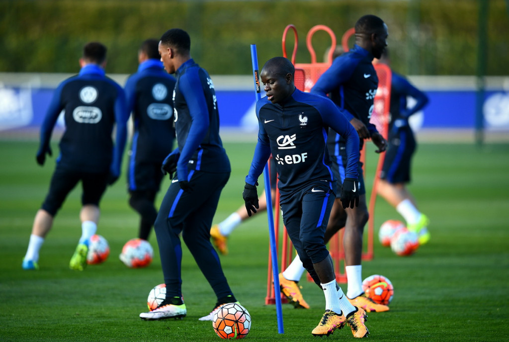 Pemain Leicester City, NGolo Kante masuk ke skuat resmi Prancis (Foto: AFP)