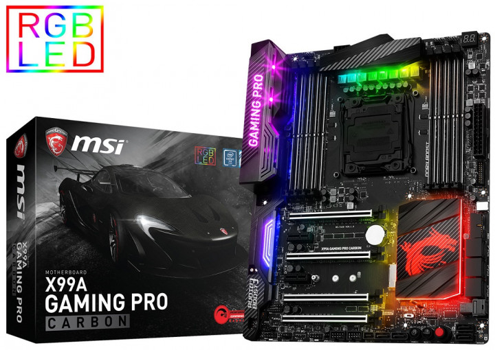Motherboard Ekstrem MSI X99A GAMING Pro Carbon Dukung Intel Broadwell-E