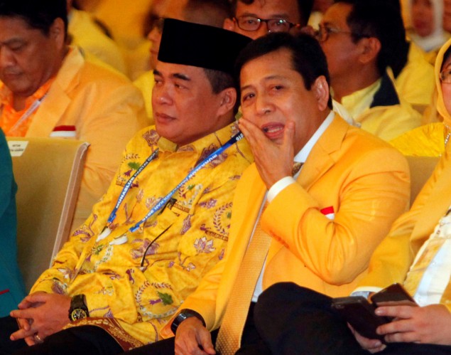 Setya Novanto (right) and Ade Komarudin (Photo:MI/Rommy Pujianto)