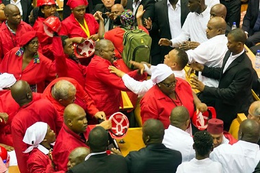 Puluhan Anggota Parlemen Afsel Berkelahi di Ruang Sidang