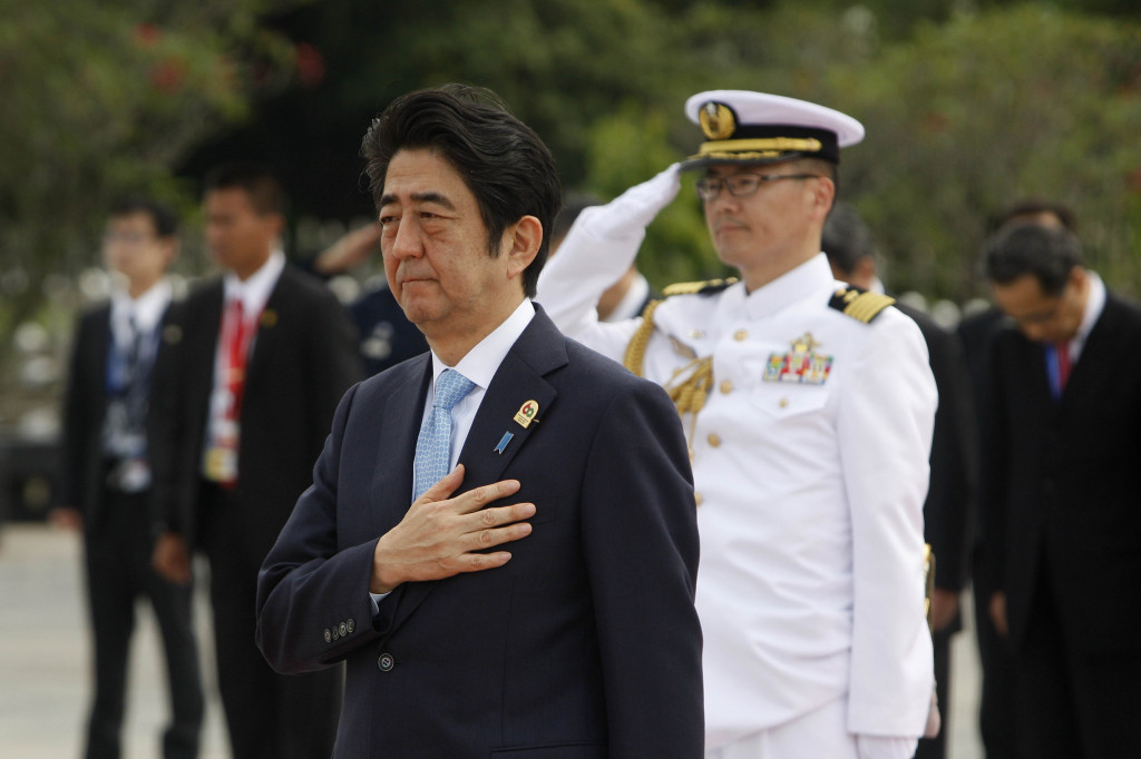 Perdana Menteri (PM) Jepang Shinzo Abe . MI/ROMMY PUJIANTO.