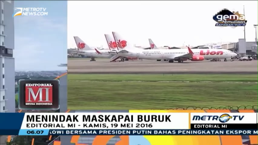 Menindak Maskapai Buruk