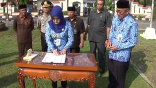 Ikrar Bupati Mirna dan ASN di Peringatan Harkitnas