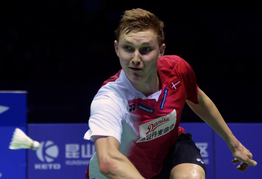 Viktor Axelsen. (Foto: Ant/Prasetyo Utomo) 