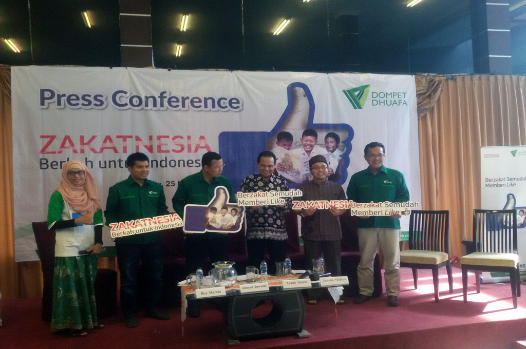 Press Conference Ramadan 1437 H Dompet Dhuafa, di Gado-Gado Boplo, Jakarta Pusat -- MTVN/Whisnu Mardiansyah