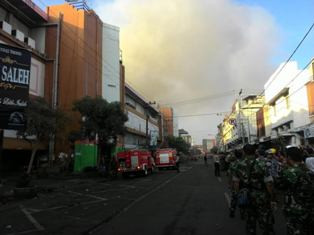 Kebakaran Pasar Besar Malang Diduga Akibat Korsleting Listik