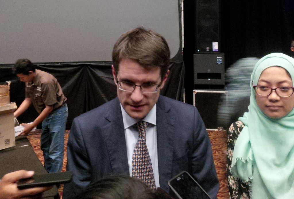 Direktur Keuangan (Dirkeu) Holcim Indonesia Mark Schmidt. MTVN/Dian IS. 