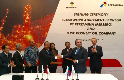 Pertamina-Rosneft Agree to Build Tuban Refinery