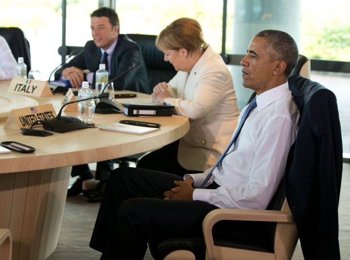 Pesan Cinta Obama kepada Kanselir Jerman di KTT G7