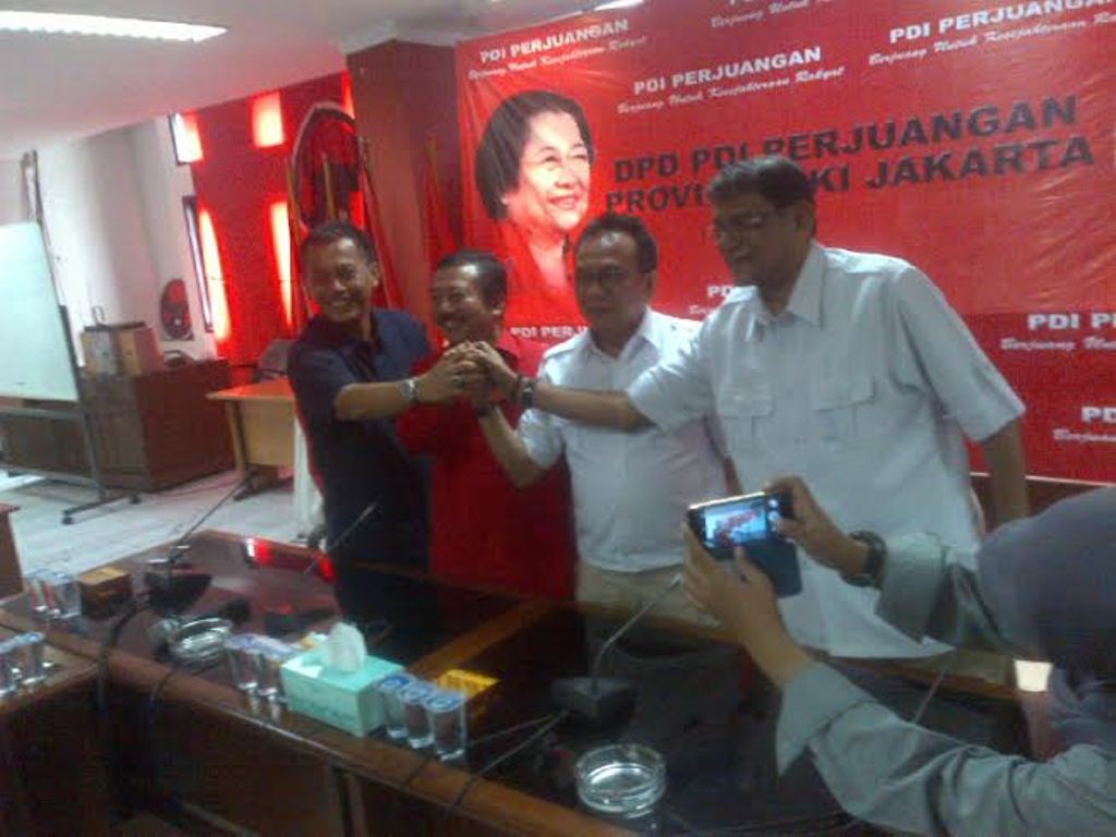 Petinggi Partai Gerindra bertemu petinggi Partai PDIP--Metrotvnews.com/M Rodhi Aulia