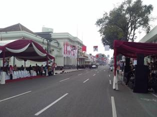 Peringatan Hari Lahir Pancasila, Ruas Jalan Asia Afrika Ditutup