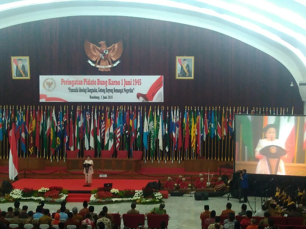 Presiden kelima Republik Indonesia Megawati Soekarnoputri (Foto: MTVN/Roni Kurnaiwan)