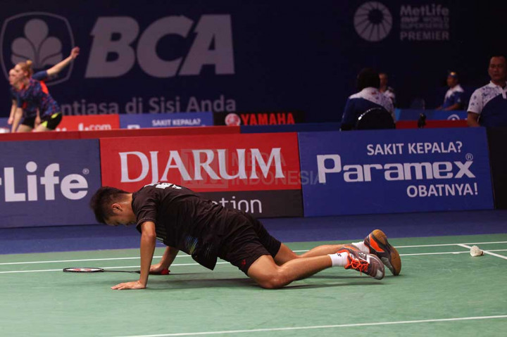 Ginting Gagal Balas Kekalahan Atas Jorgensen