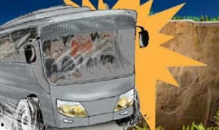 Bus Pengangkut Peserta Olimpiade Kecelakaan di Tol Cipali