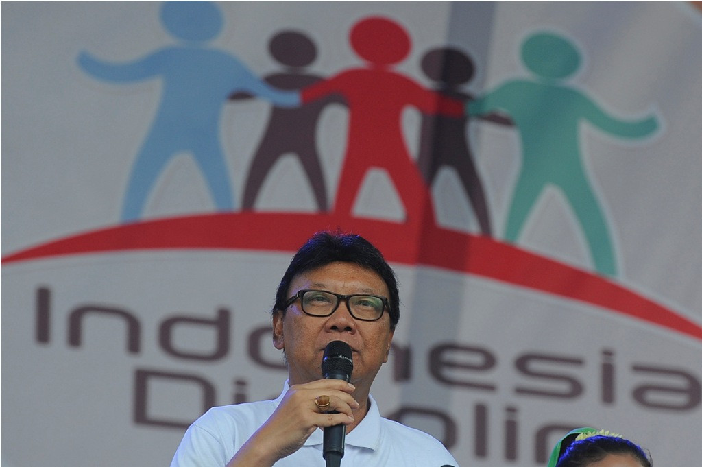 Mendagri Tjahjo Kumolo. ANT/Puspa Perwitasari.
