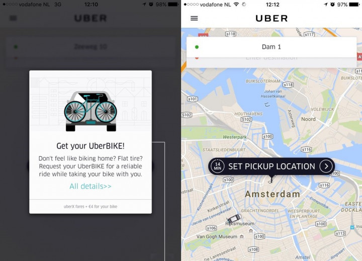 Layanan Transportasi Sepeda UberBike Rambah Amsterdam