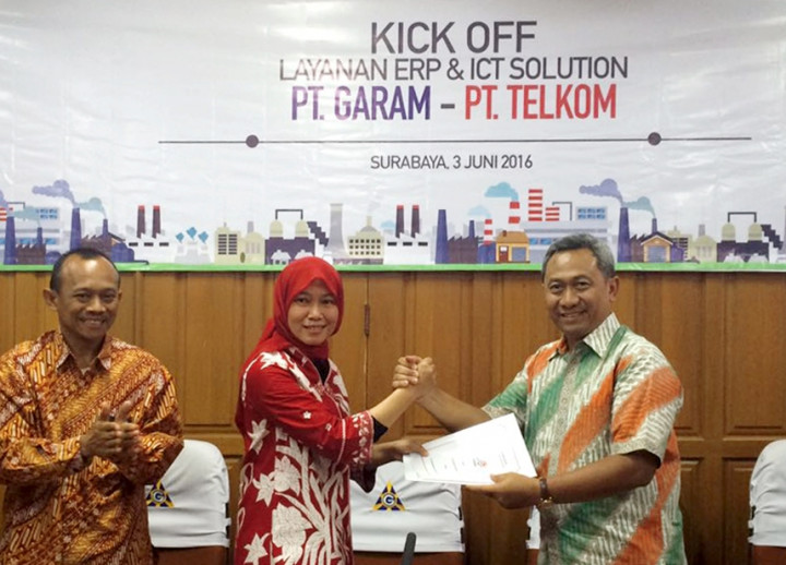 Telkom Kick Off Implementasi Enterprise Resources Planning di PT Garam