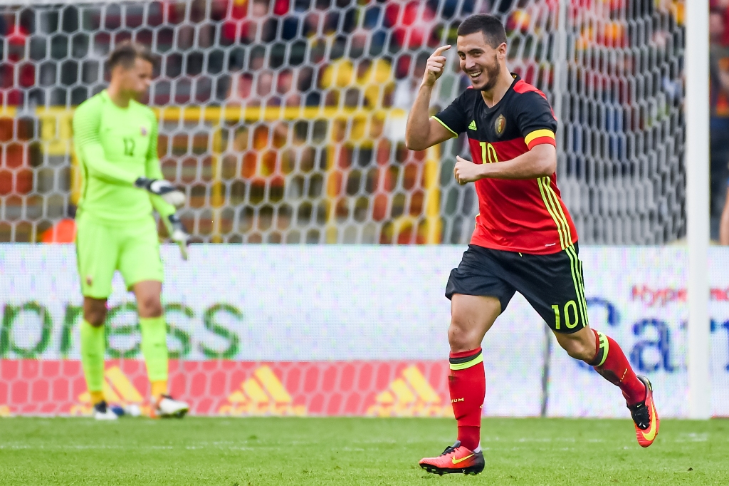 Gelandang Belgia Eden Hazard (Foto: AP)