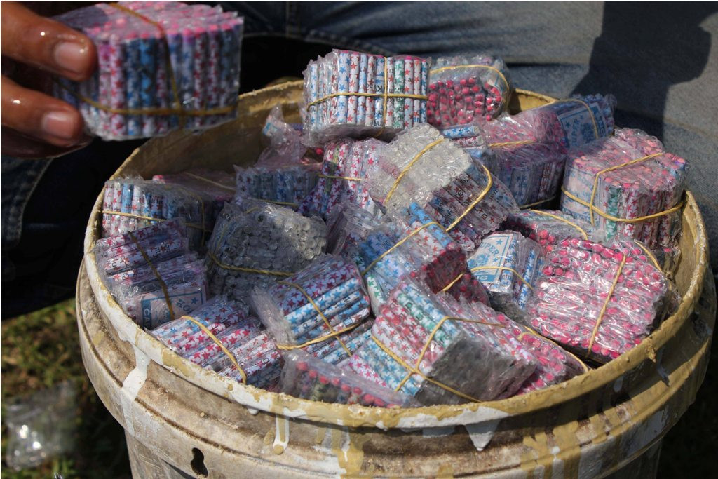 Sejumlah petasan yang disita dalam Operasi Pekat Polda Jawa Tengah (Foto: MTVN/Dhana Kencana)