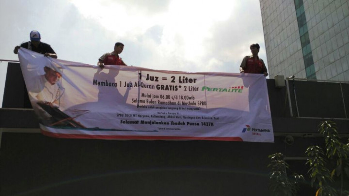 Baca 1 Juz Al-Quran, Gratis 2 Liter Pertalite
