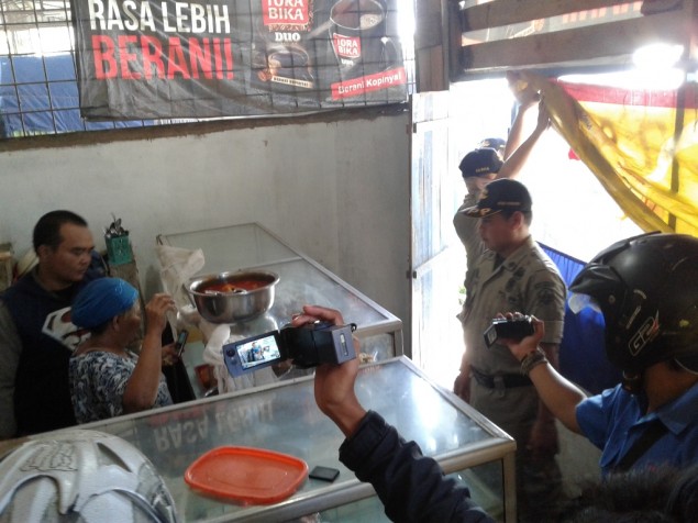 Saeni ketika dirazia/Foto: Metrotvnews.com/Batur Parisi.