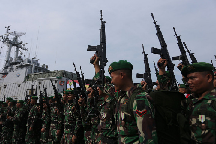 Prajurit Yonif 142/Ksatria Selesai Tugas Pamtas Papua Nugini