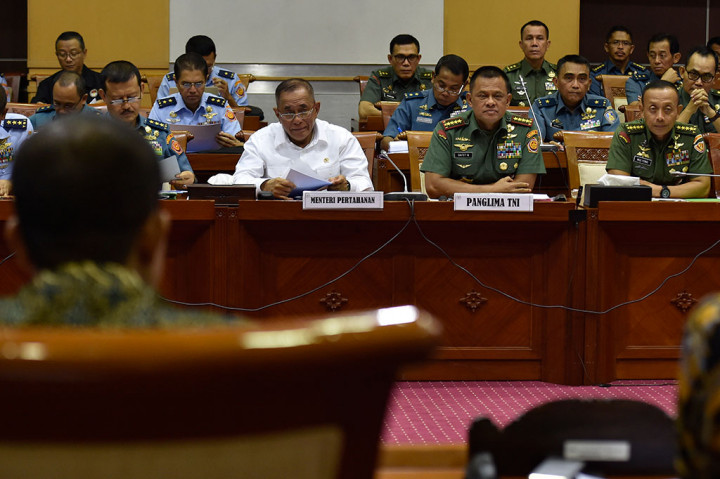 Menhan dan Panglima TNI Raker Bersama Komisi I