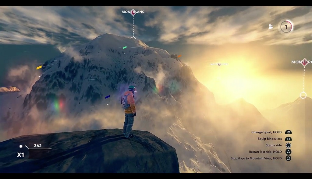 Cuplikan gameplay STEEP