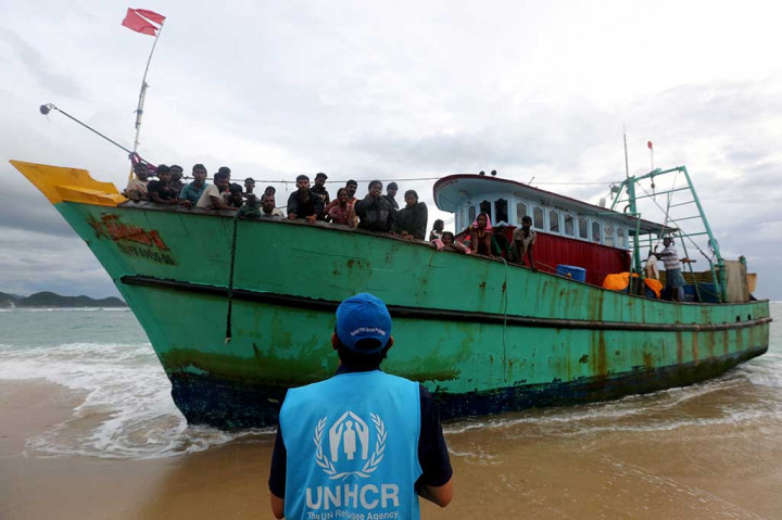 UNHCR dan IOM Kunjungi Imigran Srilanka di Perairan Aceh