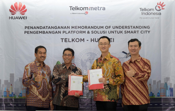 Telkom dan Huawei Berkolaborasi Kembangkan Smart City Nusantara