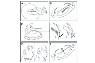 Pinlock, Pengusir Kabut Kaca Helm