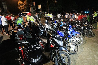 34 Sepeda Motor Diamankan dari Arena Balap Liar