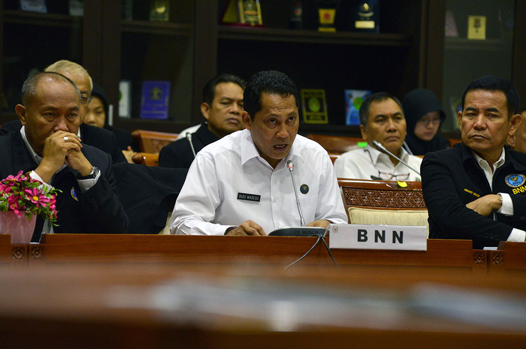 Kepala Badan Narkotika Nasional (BNN) Komjen Budi Waseso -- MI/Susanto
