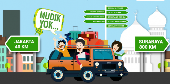 Anda bisa mengunduh aplikasi Peta Mudik Metro TV di Google Play Store.