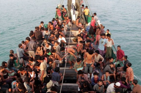Rohignya refugees in Aceh (Photo: AFP)