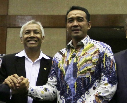 Ketua Komisi VI DPR Teguh Juwarno (kanan). Foto MI Mohamad Irfan