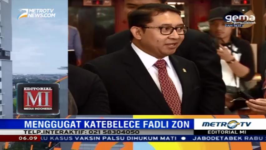 ?Menggugat Katebelece Fadli Zon